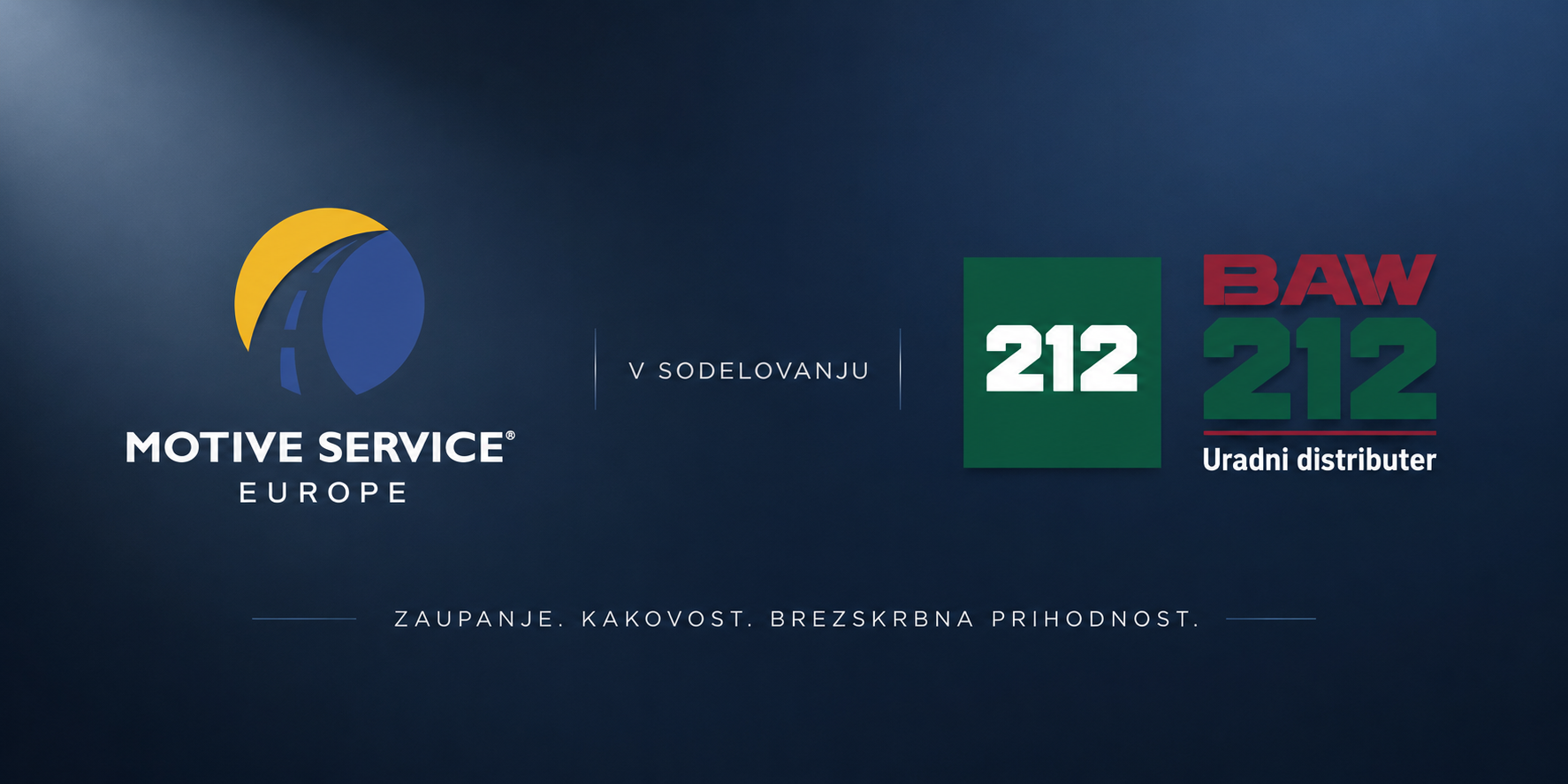 Motive Service Europe in BAW 212 Slovenija – sodelovanje pri produktu 212 OPTIMA Care